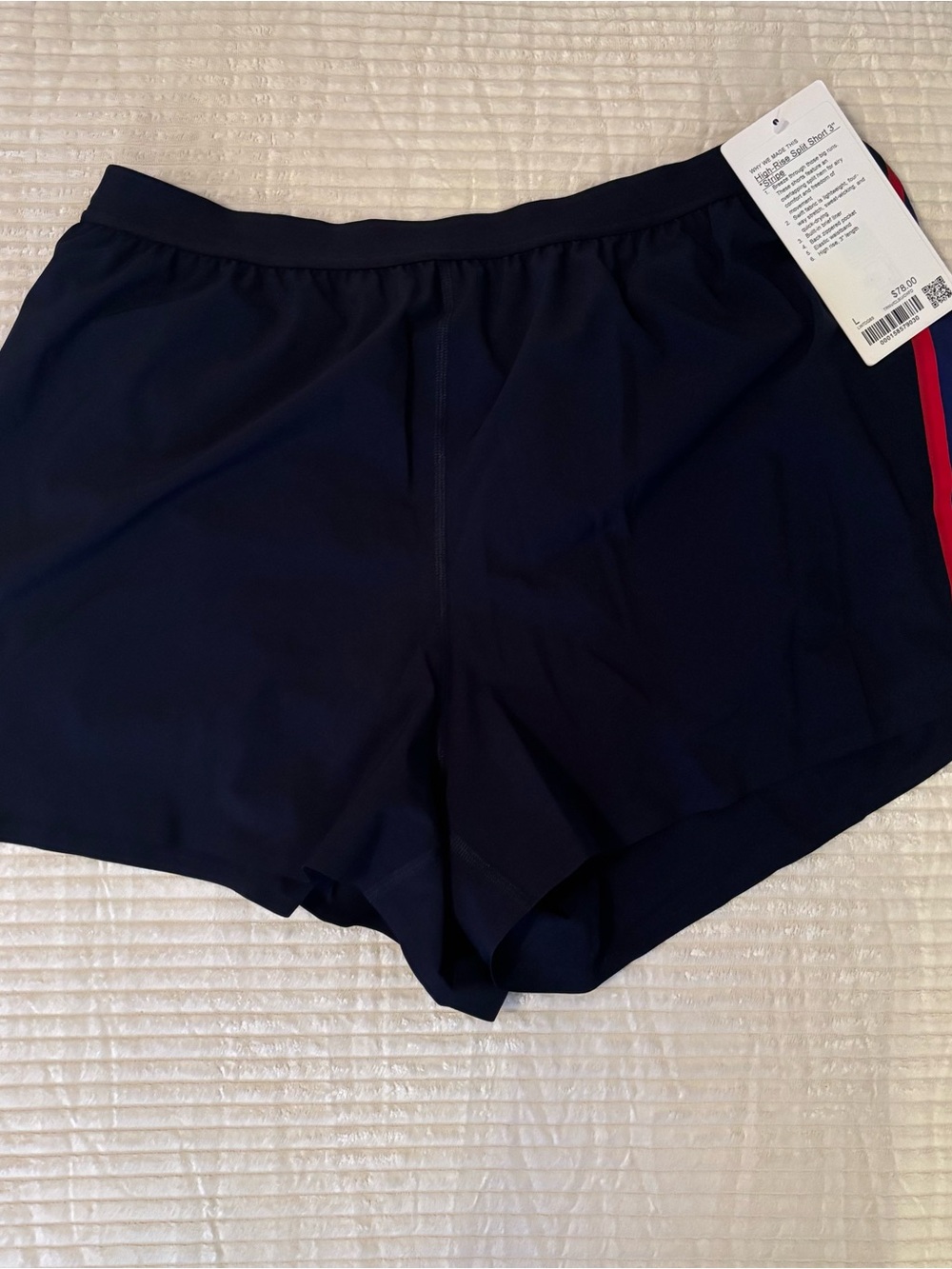 NWT LULULEMON HIGH RISE SPLIT SHORTS 3”